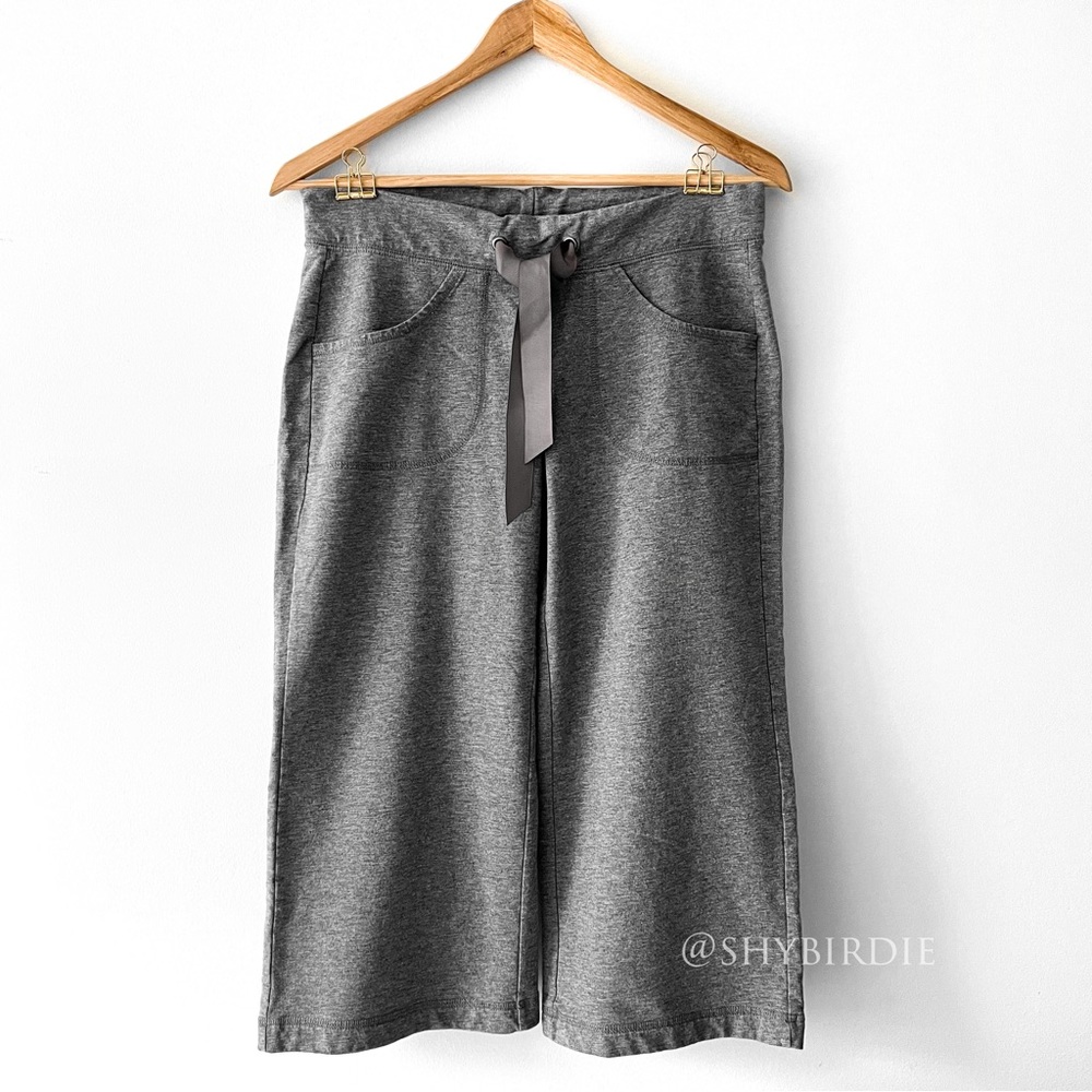 JACOB 100% Cotton Loose Fit Crop Pant in French Terry